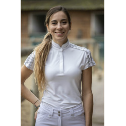 Polo Pénélope Anais Kurzarm Weiß Weiß