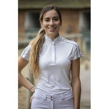 Polo Pénélope Anais Kurzarm Weiß Weiß