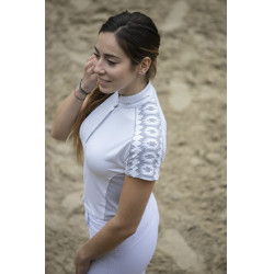 Polo Pénélope Anais Kurzarm Weiß Weiß