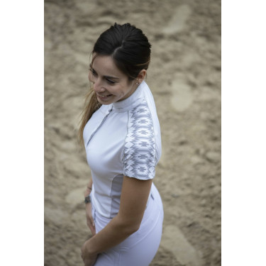 Polo Pénélope Anais Kurzarm Weiß Weiß