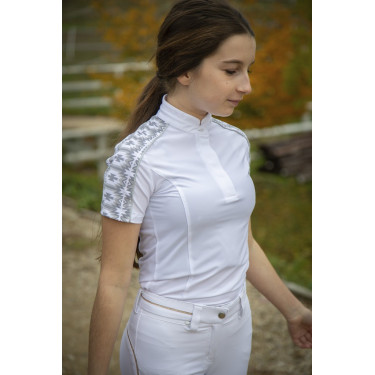 Polo Pénélope Anais Kurzarm Weiß Weiß