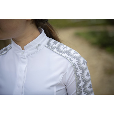 Polo Pénélope Anais Kurzarm Weiß Weiß