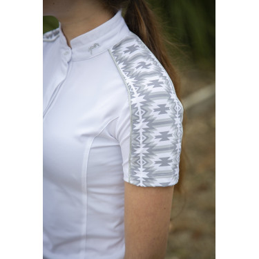 Polo Pénélope Anais Kurzarm Weiß Weiß