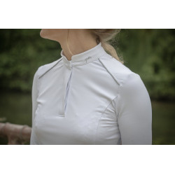 Polo Pénélope Anais langärmelig Weiß Weiß Polo Pénélope Anais langärmelig Weiß Weiß