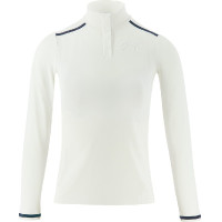 Wettkampf-Poloshirt Pénélope Bruges langärmelig Weiß / Band blau weiß rot Weiß Wettkampf-Poloshirt Pénélope Bruges langärmelig Weiß / Band blau weiß rot Weiß