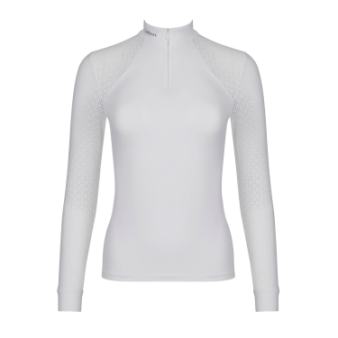 Wettkampf-Poloshirt LeMieux Olivia Langarm Weiß Weiß Wettkampf-Poloshirt LeMieux Olivia Langarm Weiß Weiß