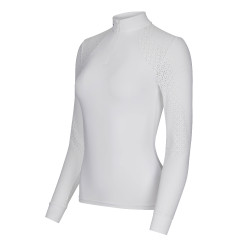 Wettkampf-Poloshirt LeMieux Olivia Langarm Weiß Weiß Wettkampf-Poloshirt LeMieux Olivia Langarm Weiß Weiß