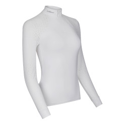 Wettkampf-Poloshirt LeMieux Olivia Langarm Weiß Weiß Wettkampf-Poloshirt LeMieux Olivia Langarm Weiß Weiß