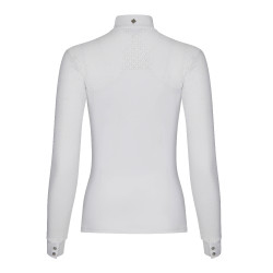 Wettkampf-Poloshirt LeMieux Olivia Langarm Weiß Weiß Wettkampf-Poloshirt LeMieux Olivia Langarm Weiß Weiß