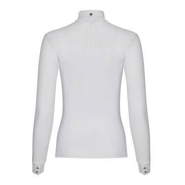 Wettkampf-Poloshirt LeMieux Olivia Langarm Weiß Weiß Wettkampf-Poloshirt LeMieux Olivia Langarm Weiß Weiß