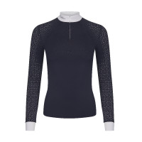 Wettkampf-Poloshirt LeMieux Olivia Langarm Weiß Wettkampf-Poloshirt LeMieux Olivia Langarm Weiß