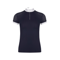LeMieux Olivia Wettkampf-Poloshirt kurzärmelig Marineblau
