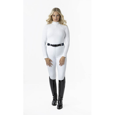 Wettkampf-Poloshirt LeMieux Olivia Langarm Weiß Weiß Wettkampf-Poloshirt LeMieux Olivia Langarm Weiß Weiß