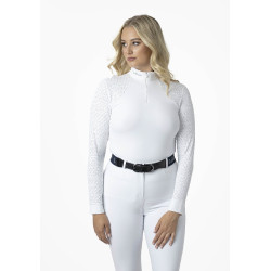 Wettkampf-Poloshirt LeMieux Olivia Langarm Weiß Weiß Wettkampf-Poloshirt LeMieux Olivia Langarm Weiß Weiß