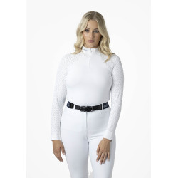 Wettkampf-Poloshirt LeMieux Olivia Langarm Weiß Weiß Wettkampf-Poloshirt LeMieux Olivia Langarm Weiß Weiß