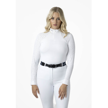 Wettkampf-Poloshirt LeMieux Olivia Langarm Weiß Weiß Wettkampf-Poloshirt LeMieux Olivia Langarm Weiß Weiß