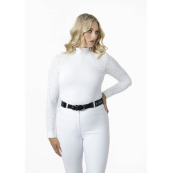 Wettkampf-Poloshirt LeMieux Olivia Langarm Weiß Weiß Wettkampf-Poloshirt LeMieux Olivia Langarm Weiß Weiß