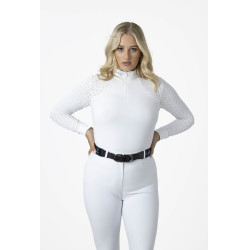 Wettkampf-Poloshirt LeMieux Olivia Langarm Weiß Weiß Wettkampf-Poloshirt LeMieux Olivia Langarm Weiß Weiß