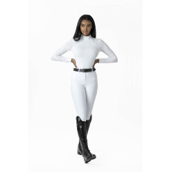 Wettkampf-Poloshirt LeMieux Olivia Langarm Weiß Weiß Wettkampf-Poloshirt LeMieux Olivia Langarm Weiß Weiß