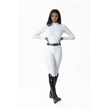 Wettkampf-Poloshirt LeMieux Olivia Langarm Weiß Weiß Wettkampf-Poloshirt LeMieux Olivia Langarm Weiß Weiß
