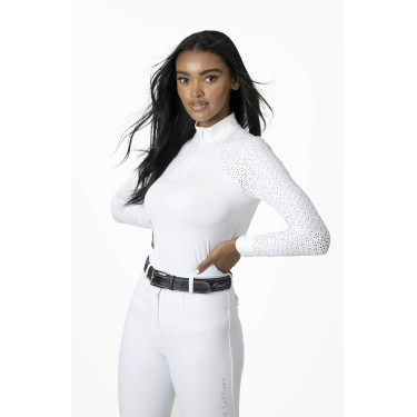 Wettkampf-Poloshirt LeMieux Olivia Langarm Weiß Weiß Wettkampf-Poloshirt LeMieux Olivia Langarm Weiß Weiß