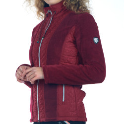 Kinder-Fleecejacke Cabri Flags & Cup Rot