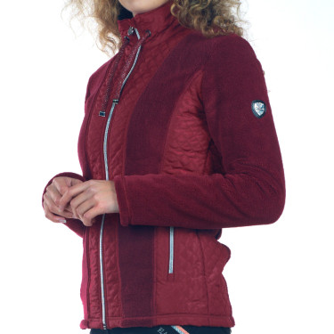 Kinder-Fleecejacke Cabri Flags & Cup Rot