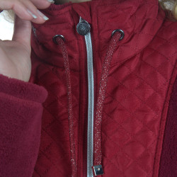 Kinder-Fleecejacke Cabri Flags & Cup Rot