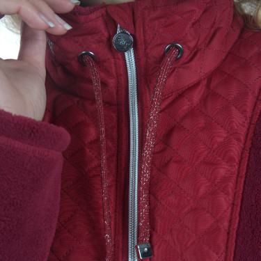 Kinder-Fleecejacke Cabri Flags & Cup Rot