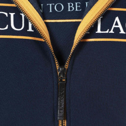 Kinder-Kapuzenjacke Perico Flags & Cup Marineblau