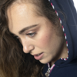 Damen-Kapuzenjacke Obera Flags & Cup Marineblau