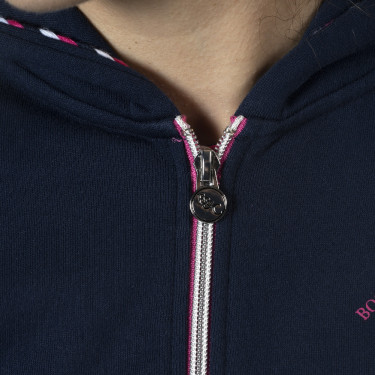 Damen-Kapuzenjacke Obera Flags & Cup Marineblau