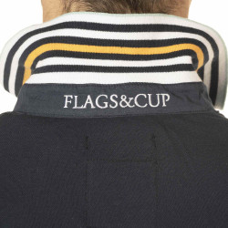 Polo da uomo Pico Flags & Cup Marineblau