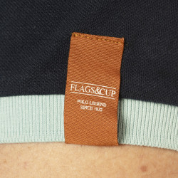 Polo da uomo Pico Flags & Cup Marineblau