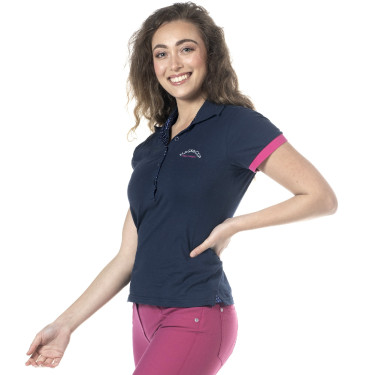 Damen-Poloshirt Catamarca Flags & Cup Marineblau