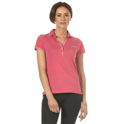 Damen-Poloshirt Rosa Flags & Cup