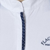 Damen-Poloshirt Clorinda kurzärmelig Flags & Cup Weiß Weiß