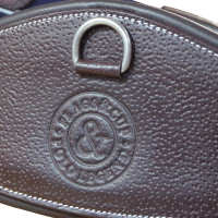 Anatomischer Gurt Flags & Cup aus genarbtem Leder Braun Anatomischer Gurt Flags & Cup aus genarbtem Leder Braun