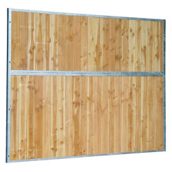 Feste Boxtrennwand aus Massivholz 0,5 m La Gée