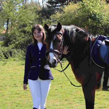 Damen-Turnierjacke Cima Flags & Cup Marineblau