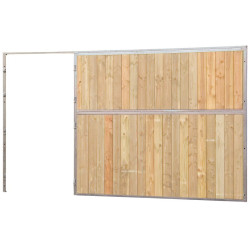 Vollholz-Boxenfront 3,5 m (ohne Tür) La Gée