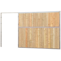 Façade de box pleine bois 3 m (sans porte) La Gée