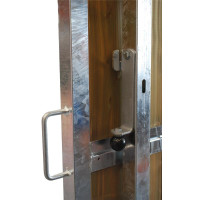 Séparation de box coulissante plein bois 3,5 m La Gée Séparation de box coulissante plein bois 3,5 m La Gée