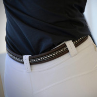Ceinture Pénélope Point Sellier Havane