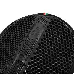 Atmungsaktiver Acavallo Stoßdämpfer mit hexagonalem Gel und Mikrofleece Schwarz / schwarz Atmungsaktiver Acavallo Stoßdämpfer mit hexagonalem Gel und Mikrofleece Schwarz / schwarz