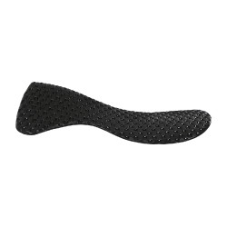 Atmungsaktiver Acavallo Gel-Stoßdämpfer Schwarz