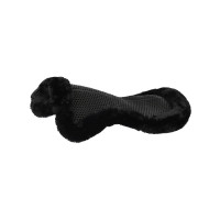 Acavallo Classic Gel Stoßdämpfer mit Lammfell Schwarz / schwarz