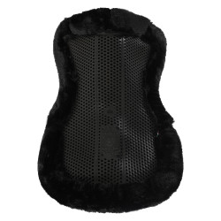 Acavallo Classic Gel Stoßdämpfer mit Lammfell Schwarz / schwarz