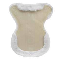 Acavallo Classic Gel Stoßdämpfer mit Lammfell Transparent / Weiß