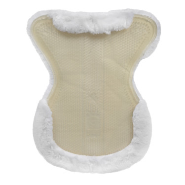 Acavallo Classic Gel Stoßdämpfer mit Lammfell Transparent / Weiß